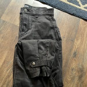 Express Camo cropped straight high rise pants